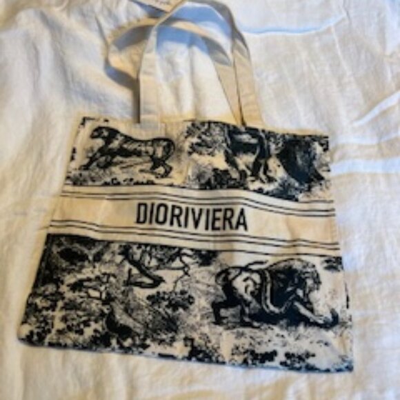 New Christian Dior "Diorivera" VIP Exclusive Canvas Tote bag - Picture 1 of 8